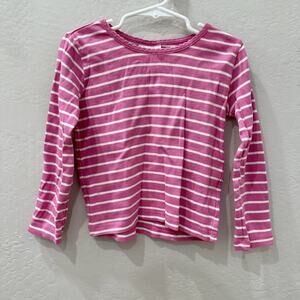 Hanna Andersson Pink Stripes Long Sleeve Shirt